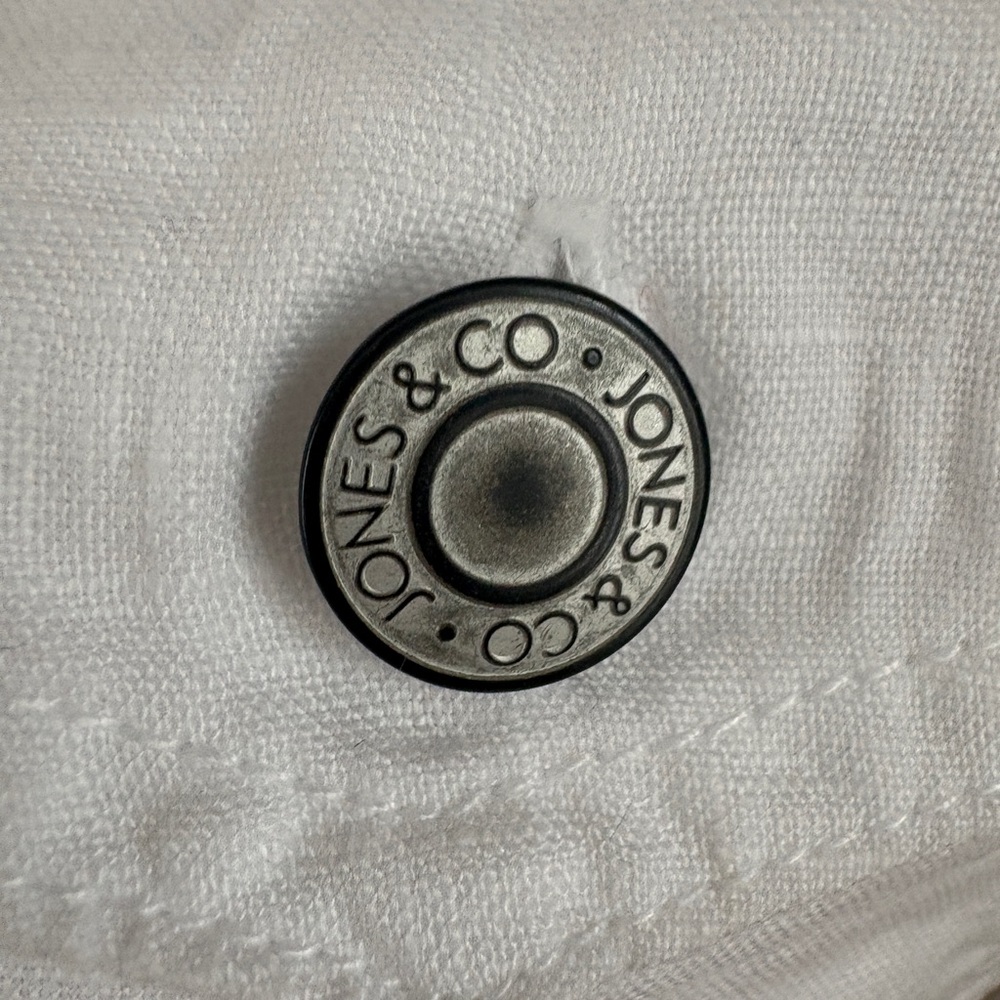 Jones New York Women's White Jean Jacket - Picture 6 of 7